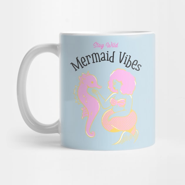 Stay Wild Mermaid Vibes Princess by Tip Top Tee's